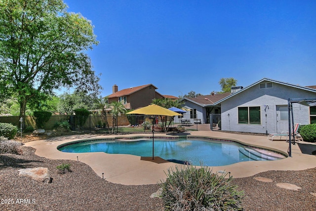 927 N Somerset Cir, Mesa, AZ 85205 - view of pool with a patio and a fenced backyard