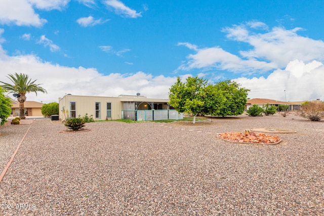 view of back of property