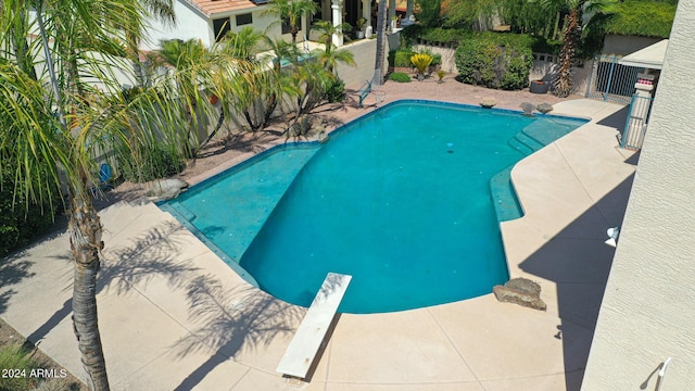 view of pool with a patio