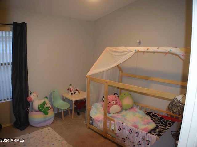 bedroom with carpet floors