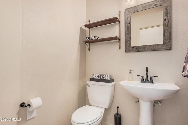 bathroom featuring toilet