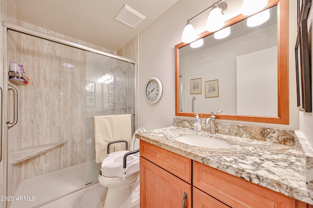 5349 W Acapulco Ln, Glendale, AZ 85306 - full bathroom featuring vanity and a shower stall