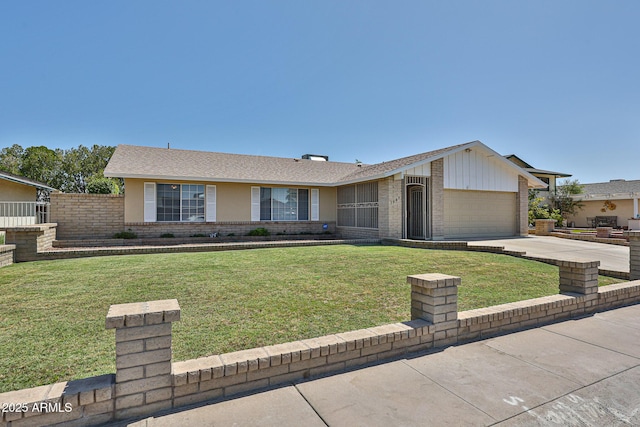 5349 W Acapulco Ln, Glendale, AZ 85306 - single story home with brick siding, concrete driveway, and an attached garage
