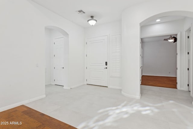 foyer entrance featuring light wood-type flooring