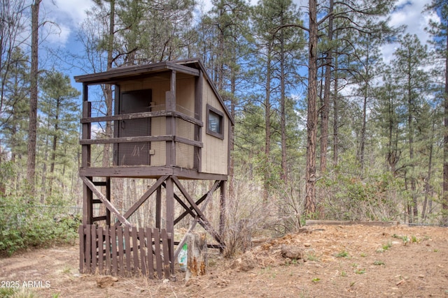 281 S 31st Dr, Show Low, AZ 85901 - view of outdoor structure featuring a wooded view