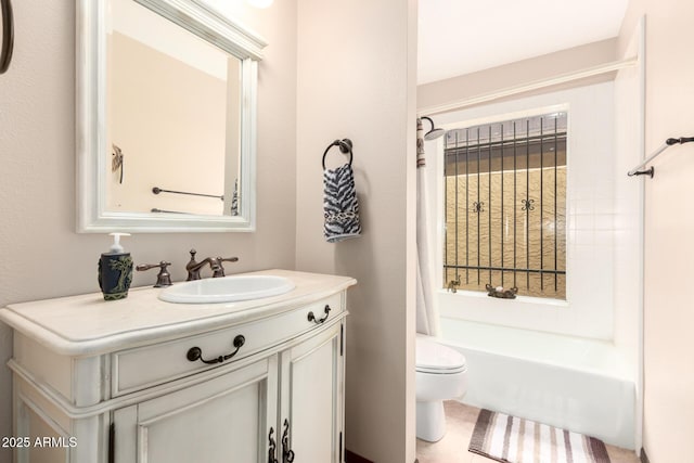 7252 E Edgewood Ave, Mesa, AZ 85208 - bathroom with shower / washtub combination, toilet, and vanity