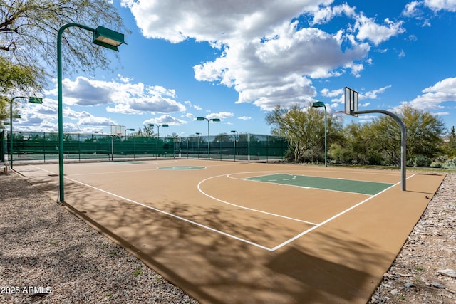 view of sport court