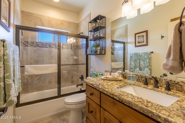 965 Calle Azul, Wickenburg, AZ 85390 - full bath with enclosed tub / shower combo, vanity, and toilet
