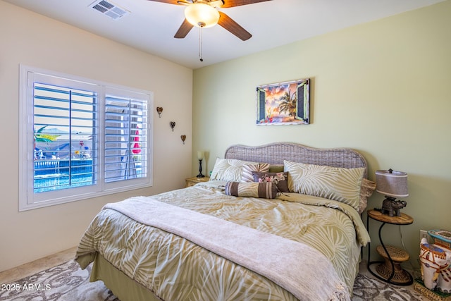 965 Calle Azul, Wickenburg, AZ 85390 - bedroom featuring carpet and ceiling fan
