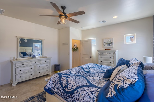 965 Calle Azul, Wickenburg, AZ 85390 - bedroom with ceiling fan