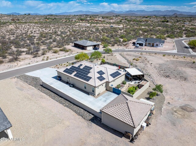 965 Calle Azul, Wickenburg, AZ 85390 - view from above of property featuring a desert landscape and a mountain backdrop