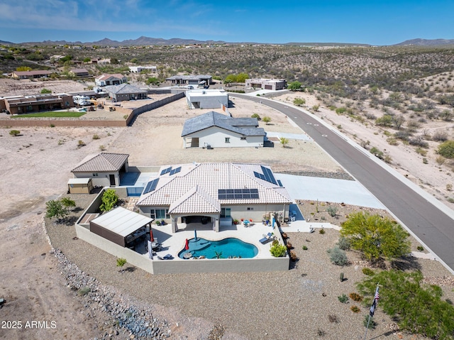 965 Calle Azul, Wickenburg, AZ 85390 - view of subject property with a pool and mountains