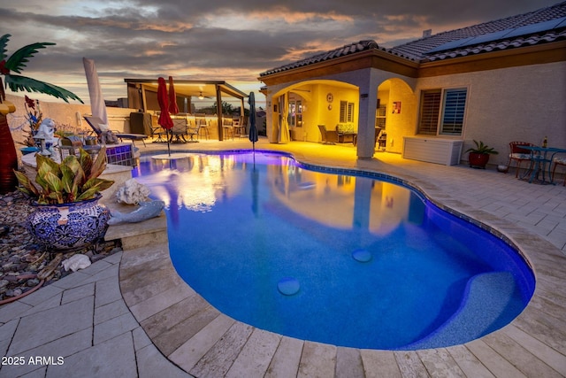 965 Calle Azul, Wickenburg, AZ 85390 - view of pool featuring a patio area and outdoor dining area