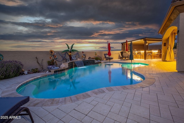 965 Calle Azul, Wickenburg, AZ 85390 - view of pool featuring a patio area and a fenced backyard