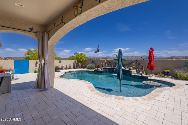 965 Calle Azul, Wickenburg, AZ 85390 - view of swimming pool featuring a patio area and a fenced backyard