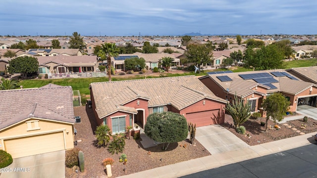 birds eye view of property featuring a residential view