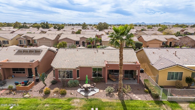 aerial view featuring a residential view