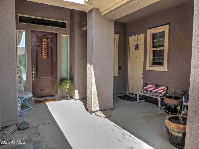 21696 E Arroyo Verde Dr, Queen Creek, AZ 85142 - entrance to property with stucco siding
