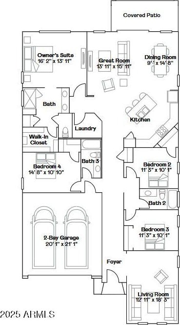 23081 E Saddle Way, Queen Creek, AZ 85142 - room layout