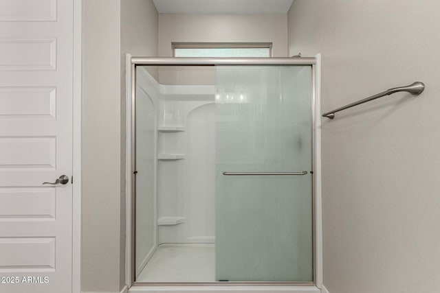 bathroom with an enclosed shower