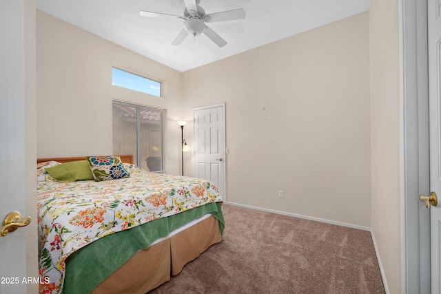 11553 W Cottontail Ct, Surprise, AZ 85378 - bedroom with carpet flooring, baseboards, and ceiling fan