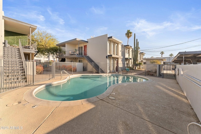 view of pool with a patio area