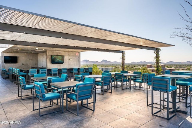 view of patio with outdoor dining area