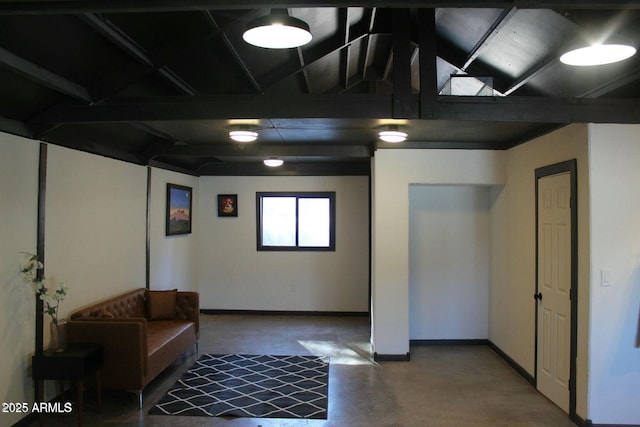 view of basement