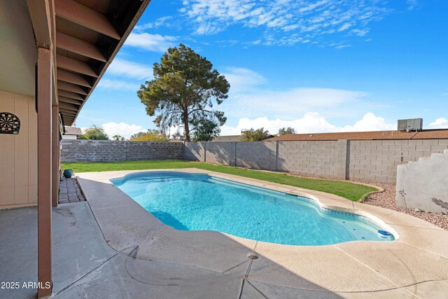 1604 W Kerry Ln, Phoenix, AZ 85027 - view of pool featuring a fenced in pool, a patio, and a fenced backyard