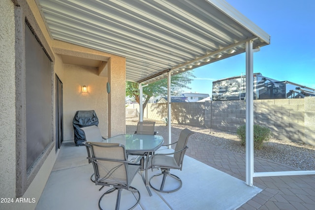 view of patio / terrace with grilling area