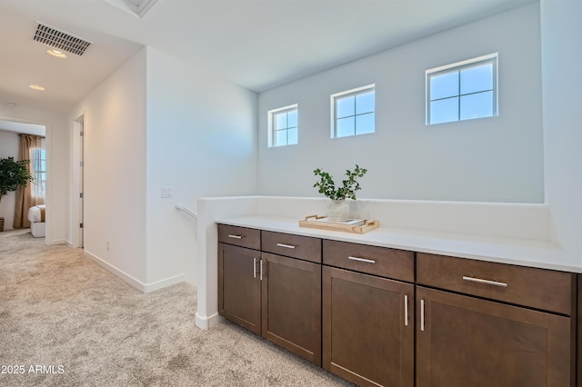 3339 S Lily Ave, Mesa, AZ 85212 - bathroom with healthy amount of natural light, baseboards, vanity, recessed lighting, and carpet