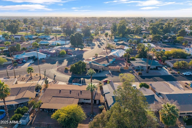 bird's eye view featuring a residential view