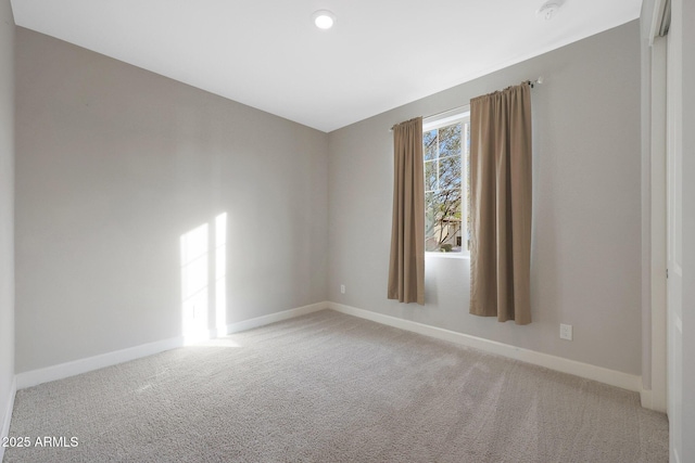 view of carpeted empty room