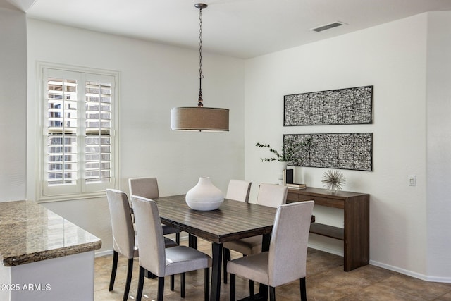 view of dining area