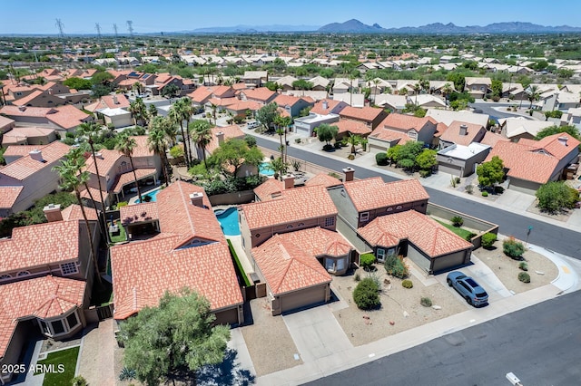 11217 E Laurel Ln, Scottsdale, AZ 85259 - aerial perspective of suburban area featuring mountains