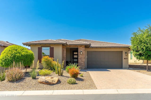 view of front of house featuring a garage