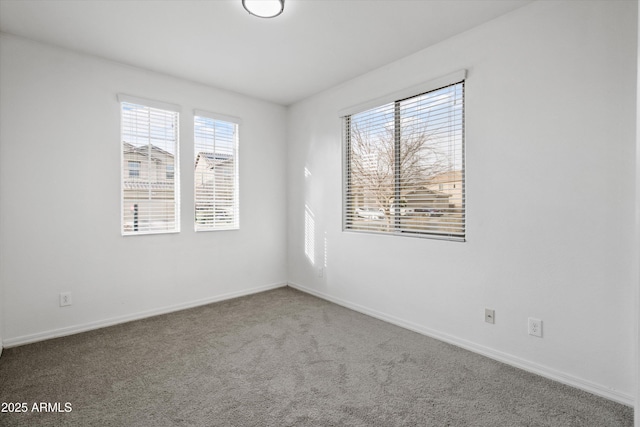 view of carpeted empty room