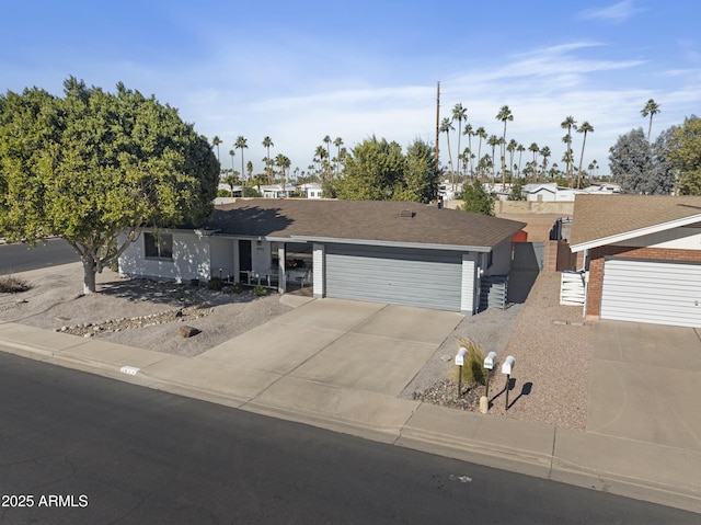 ranch-style house with a garage