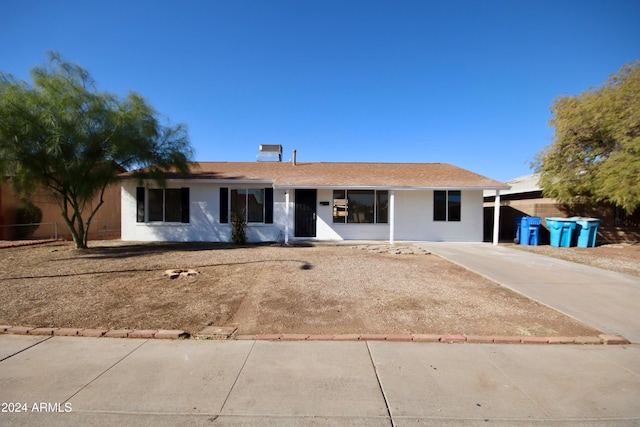 view of ranch-style house