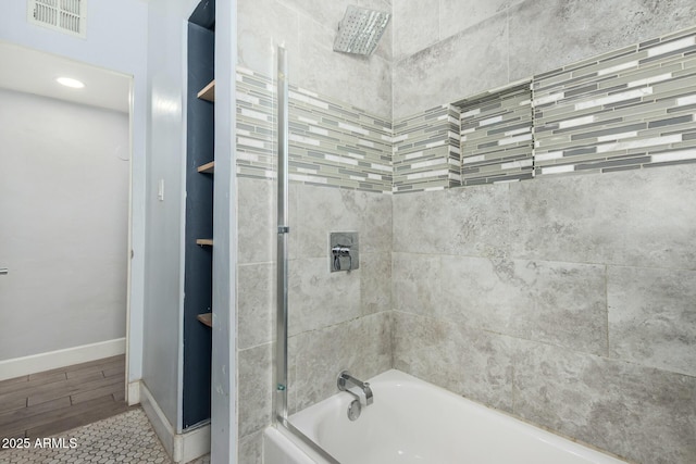 738 S Pomeroy, Mesa, AZ 85210 - bathroom with shower / bath combination and baseboards