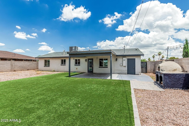 738 S Pomeroy, Mesa, AZ 85210 - rear view of property with a patio and central AC