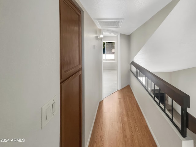 hall featuring light hardwood / wood-style floors