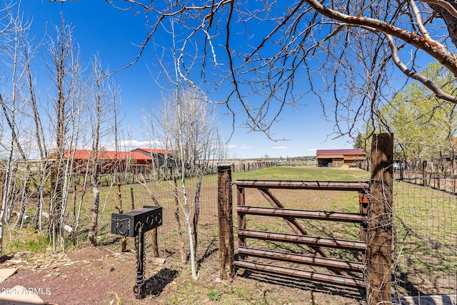1551 Mormon Lake Rd, Mormon Lake, AZ 86038 - view of yard featuring a gate, fence, and a rural view
