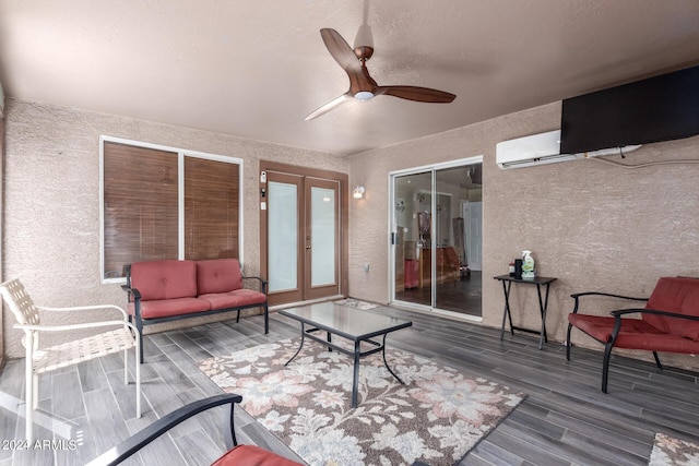 1147 N Marvin St, Gilbert, AZ 85233 - sunroom with french doors and a wall mounted AC