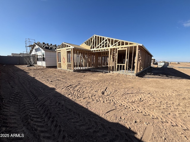 view of rear view of property