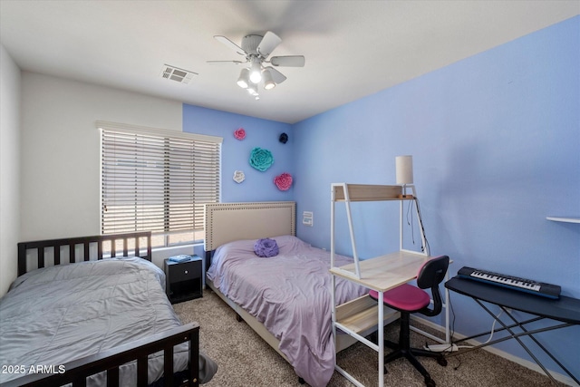 1350 S Greenfield Rd Unit 2133, Mesa, AZ 85206 - carpeted bedroom featuring ceiling fan