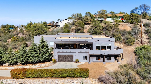 2259 Whitetail Ln, Prescott, AZ 86301 - view of front of home with concrete driveway and stucco siding