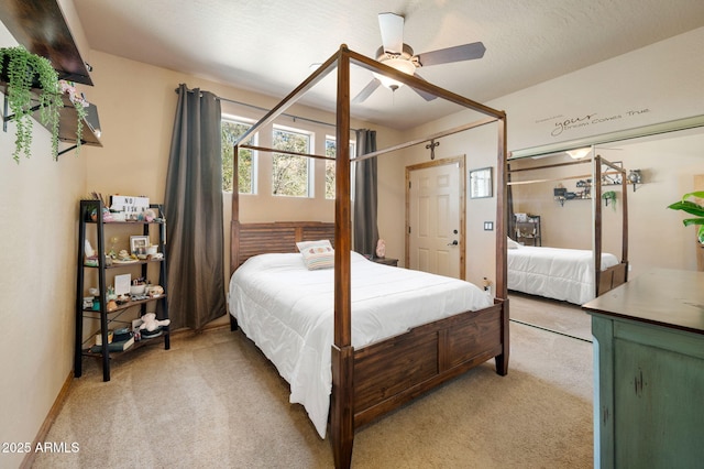 2259 Whitetail Ln, Prescott, AZ 86301 - bedroom with ceiling fan and light colored carpet