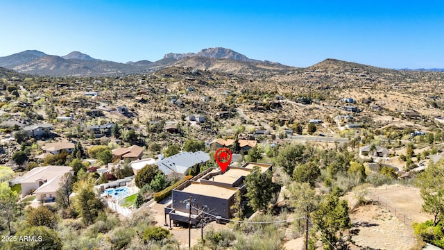 2259 Whitetail Ln, Prescott, AZ 86301 - bird's eye view with a mountain view