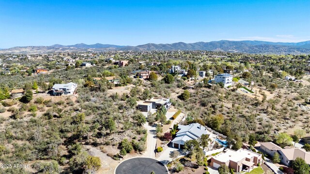 2259 Whitetail Ln, Prescott, AZ 86301 - bird's eye view featuring a mountain view and a residential view